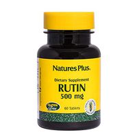 NaturesPlus Rutin 500 mg - 60 Vegetarian Tablets - Vascular & Blood Health Bioflavonoid Supplement - Supports Healthy Capillaries - Antioxidant - Gluten-Free - 60 Servings