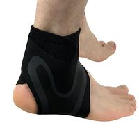 Sports Ankle Brace Adjustable Ankle Stabilizer Arch Support Sleeve for Men Women Running,Football,S-XL (Left, L)