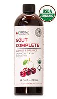 Gout Complete 16oz - Natural & Organic Liquid Gout Treatment, Uric Acid Flush & Remedy Support Medicine (W/Tart Cherry)