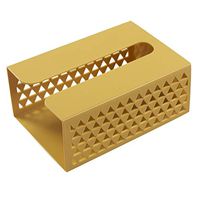 PSFS Tissue Box Holder-Wall-Mounted Cupboard Paper Box Paper Towel Storage Box Punch Free Hollowed Home Waterproof Removable Paper Towel Storage Box (Yellow)