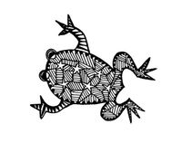 Karmabee Frog Note Cards, Blank Inside, Set of 10