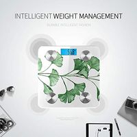 Bluetooth Body Fat Scale Ginkgo Biloba Known Ginko Gingko Leaves Smart Wireless Scale with LCD Display Measuring Body Weight Bmi and Health Digital Scale