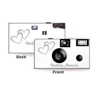10 Coupled Hearts Wedding Disposable Cameras, Anniversary, Single use, Flash WM-50346-C