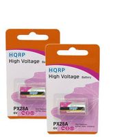 HQRP 2-Pack 6-Volt Battery for Innotek FS-15 FS-15E FS-15-22 Receiver Dog Collar + Coaster