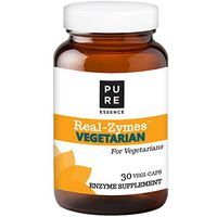 Real-Zymes™ Vegetarian Digestive Enzymes Supplement with Probiotics for Better Digestion - Natural Support for Relief of Bloating, Gas, Belching, Diarrhea, Constipation, IBS, etc. - 30 Caps