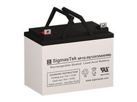 Lawn Mower GX85 Replacement Battery - 12 Volt 35AH U1 AGM Battery with Nut & Bolt Terminal by SigmasTek