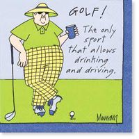 Humorous "Golf" Beverage Napkins