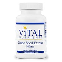 Vital Nutrients - Grape Seed Extract 100 mg - Potent Antioxidant & Support for Vein Health - 90 Capsules per Bottle