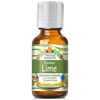 Pure Gold Distilled Lime Essential Oil, 100% Natural & Undiluted, 30ml