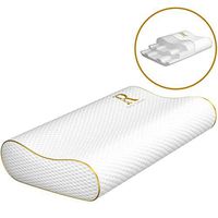 Royal Therapy Memory Foam Pillow, Neck Pillow Bamboo Adjustable Side Sleeper Pillow for Neck & Shoulder, Support for Back, Stomach, Side Sleepers, Orthopedic Contour (King - 30.3 x 14 x 5.1)