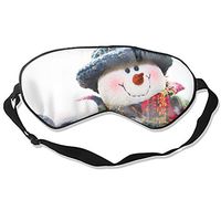 Natural Silk Sleep Mask, Blindfold, Super Smooth Eye Mask (Fashion Snowmen)