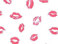 Pink Love"Kissy Lips" Kisses on White Tissue Paper Gift Wrapping 20"x30" Sheets - 5ct