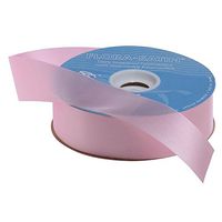 Pink Ribbon Flora-Satin - 1 1/4"W x 100 yds