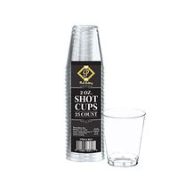 Posh Setting Plastic Shot Glasses 2oz Clear Hard Plastic Shot Glass, Tasting Cups 200 count