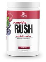 Complete Wellness Complete Rush Pre-Workout + MCT Oil Powder (30 Servings) Mint Berry