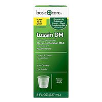 Basic Care Tussin DM, Cough Suppressant & Expectorant, 8 Fluid Ounces