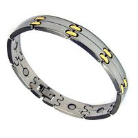 Men's Surgical Stainless Steel Magnetic Golf Bracelet 7.5"
