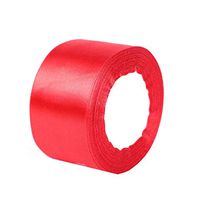 DNHCLL 25 Yards 2 inch Wide Ribbon is Perfect for Wedding Handmade DIY Bows and Gift Wrapping (Red)