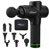 Massage Gun Deep Tissue Percussion Muscle Massager, 9 Replaceable Heads, 20 Adjustable Speed, Quiet Brushless Motor， Profession Sports Massager for Pain Relief ，Amplitude: 12mm