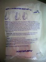 Bunion Regulator Nightsplint -- Large Right w/ Instructions -- Foot Care