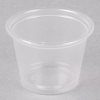 Dart Conex Complements 100PC 1 oz. Translucent Plastic Souffle/Portion Cup - 125/Pack
