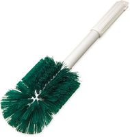 Carlisle 4000209 Sparta Spectrum Multi-Purpose Oval Valve and Fitting Brush, Plastic Handle, Green Polyester Bristles, 6" L x 5" Dia. Brush, 16" Overall Length (Case of 6)