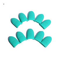 Nail Art Tool,Putars Fashion 10PCS Silica Gel Nail Soak Off UV Gel Art Polish Remover Wrap Cap (Blue)