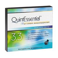 QuintEssential 3.3 - Concentrated + Pure Seawater Electrolyte Liquid Minerals for Athletic Performance + Energy Support, Marine-Rich Complex (6 Single Serving Vials)