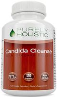 Candida Cleanse 120 Capsules Veggie Caps with Herbs, Antifungals, Enzymes and Probiotics