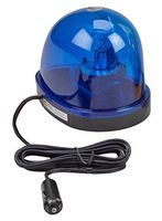 Wolo (3205-B) Emergency 1 Rotating Emergency Warning Light - Blue Lens, Magnet Mount by Wolo