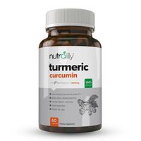 Organic Turmeric Curcumin with BioPerine Black Pepper Extract. 1420mg Turmeric Curcumin Supplement for Pain Relief & Joint Support with 95% Curcuminoids.