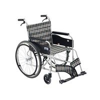 FXNN Transport Wheelchair Wheelchair - Stable and Lightweight, Foldable, Avoid Inflatable Rear Wheel, Elderly Portable Aluminum Alloy Pushchair, Separates The Leg Bandage Walker