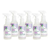 Naturama, All Natural Carpet Cleaner, Eco-Friendly EPA Listed. Carpet Shampoo - Stain Remover - Cleaning Solution. Removes up to 99% of germs. Powerful, Odor-free, Non Toxic. (32Ozx6)