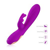 Powerful Wand Massager with 12 Vibrating Patterns, Personal Full Body Massager, Silicone Therapy Massager Cordless for Muscle Aches and Sports Recovery (Purple)