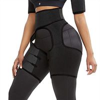 Ralukiia Thigh Trimmer Trainer High Waist Thigh Shaper Butt Lifter Training Ultra Light Thigh Support Shapewear for Women (Black, M)