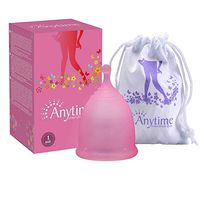 High Quality Menstrual Cup- FDA Approved- Reusable Period Cup-Soft, Flexible, Reusable Medical-Grade Silicone (Pink, Large（35ml）)