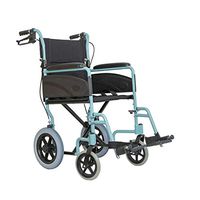 BABIFIS Accessoires,Ultra Lightweight Folding Attendant Propelled Wheelchair with Tall Handles