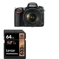 Nikon D750 FX-format Digital SLR Camera w/ 24-120mm f/4G ED VR Auto Focus-S NIKKOR Lens w/ 64GB Memory Card