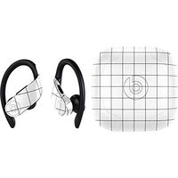 Skinit Decal Audio Skin for PowerBeats Pro - Officially Licensed Originally Designed White Grid Design