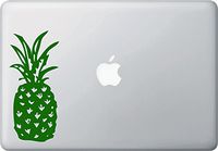 Yadda-Yadda Design Co. Pineapple - Vinyl Laptop or MacBook Decal (3" w x 6.5" h) (Dark Green)