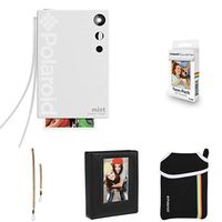 Polaroid Mint Instant Print Digital Camera (White) with Extra Paper, Album, Case, Colorful Neck/Hand Strap