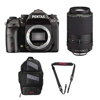 Pentax K-1 Mark II with Lens Kit (with 55-300mm Lens) + Pentax 85231 Sling Bag 2 & Pentax 85232 Padded DSLR Strap