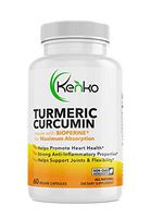 Kenko Turmeric Curcumin with BioPerine 1200mg. Highest Potency Available. Premium Joint & Healthy Inflammatory Support with 95% Standardized Curcuminoids. Non-GMO, Gluten Free Capsules