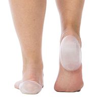 Tuli's Classic Gel Heel Cups, TuliGEL Shock Absorption Cushion Insert for Plantar Fasciitis and Heel Pain Relief, Regular