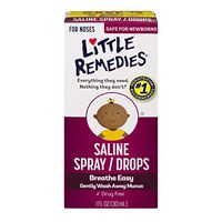 Little Remedies Saline Nasal Spray/Drops - 1 oz, Pack of 4