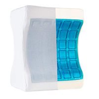 Healthy Spirit Cooling Knee Pillow | Memory Foam and Cooling Gel Leg Pillow for Back Pain Sciatica Pillow Knee Pain, 1 Count