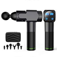 Coyan Touch Screen Fascia Muscle Massager Wireless Handheld Muscle Massager Electric Massager with 6 Massage Heads Relaxation Instrument