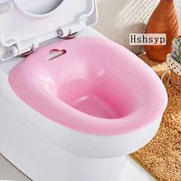 Sitz Baths Over The Toilet Avoid Squat Suitable forHemorrhoids Patients and Pregnant Women Hemorrhoids Patients, Pregnant Women Health Care, Post-Episiotomy Patients (Pink)