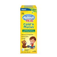 2 Packs of Hylands Homepathic Cold 'n Mucus - 4 Kids - 4 Fl Oz