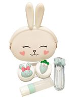 Cartoon White Rabbit Contact Lens Case Set Silicone Box